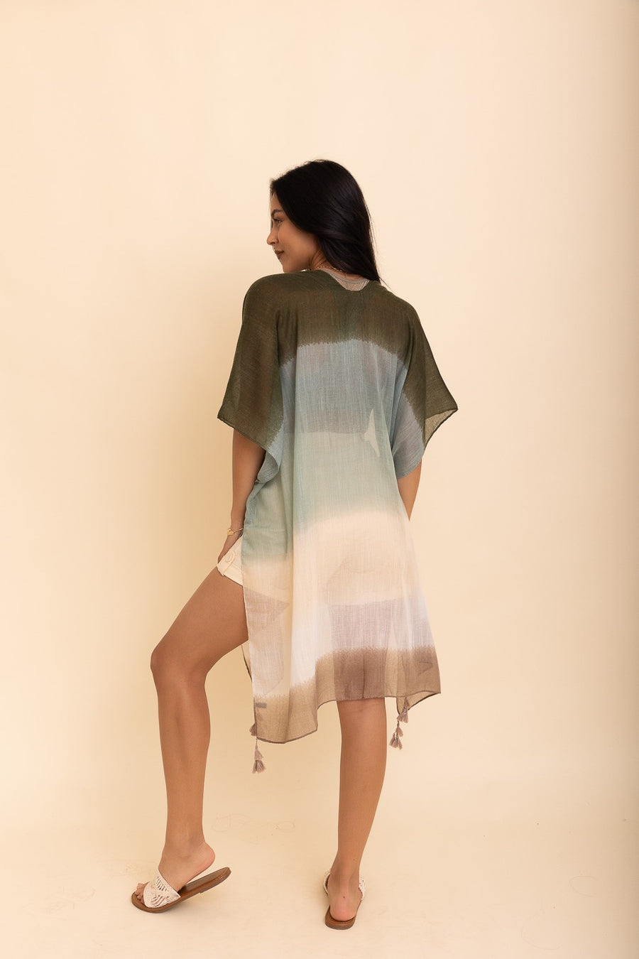 Ombre Sheer Kimono