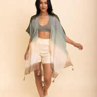 Ombre Sheer Kimono