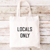 Locals Only Beach Bag - Basic Flat Tote Bag