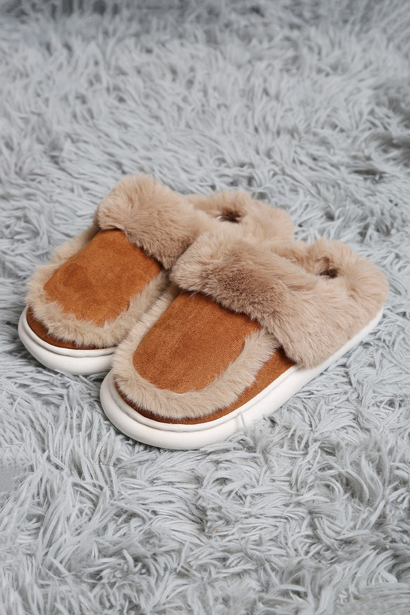 Faux Fur Slippers