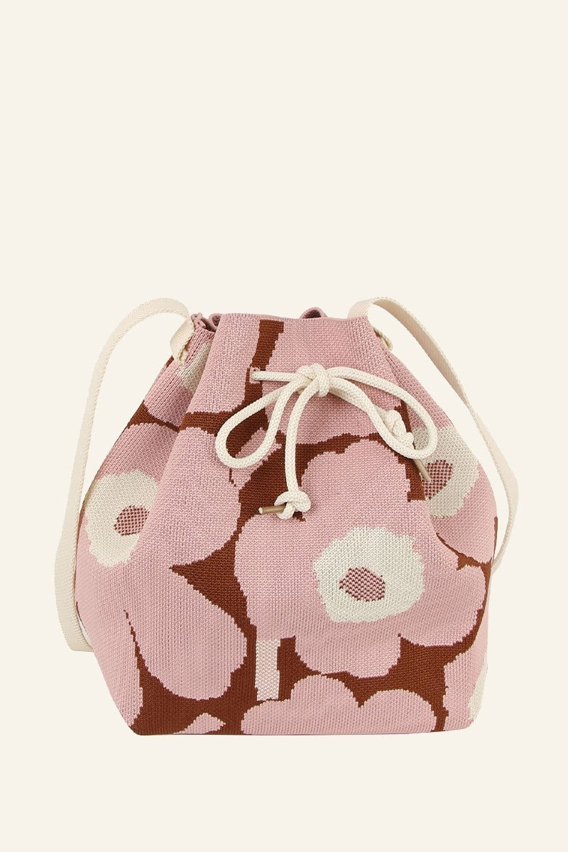 Floral Drawstring Crossbody