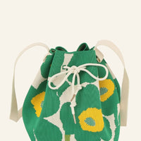 Floral Drawstring Crossbody