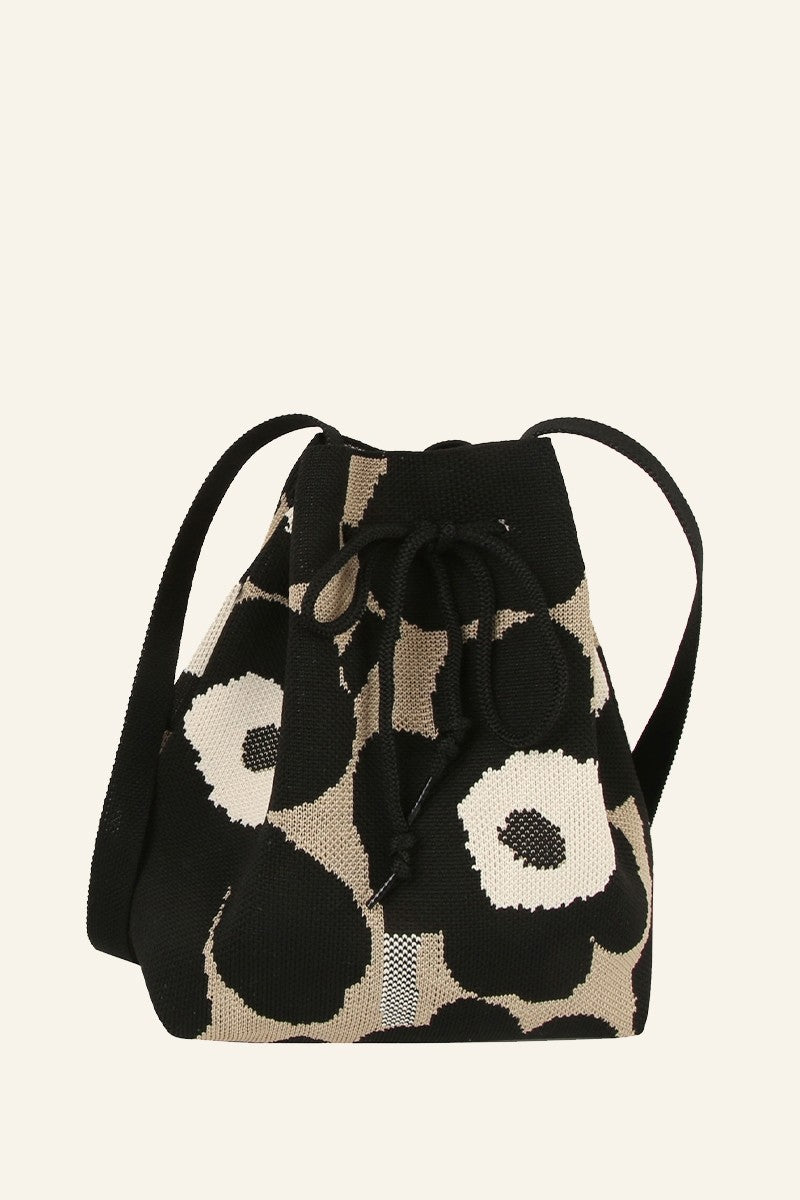 Floral Drawstring Crossbody