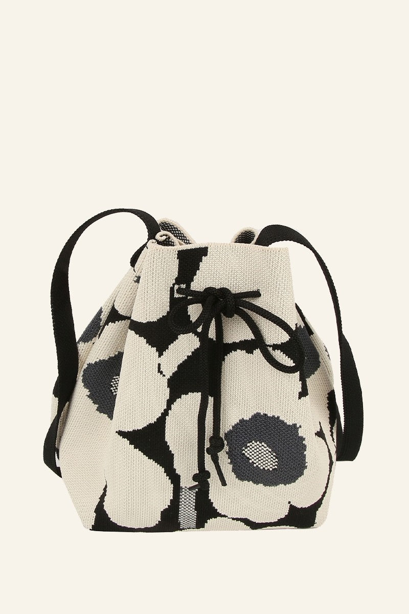 Floral Drawstring Crossbody