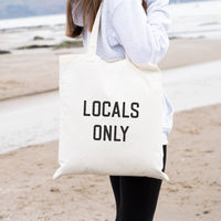 Locals Only Beach Bag - Basic Flat Tote Bag