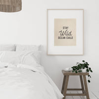 Canvas Beach Print Stay Wild