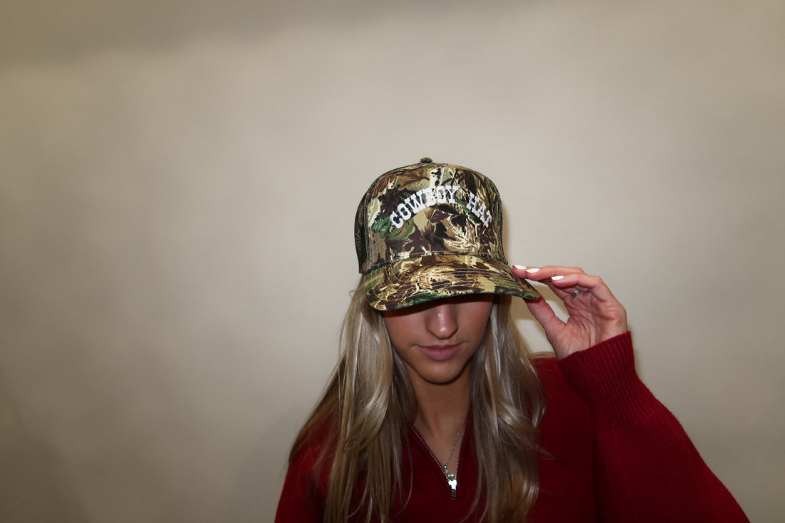 Camo Cowboy Trucker