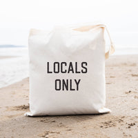 Locals Only Beach Bag - Basic Flat Tote Bag