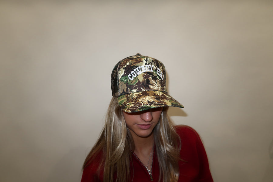 Camo Cowboy Trucker