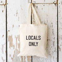 Locals Only Beach Bag - Basic Flat Tote Bag