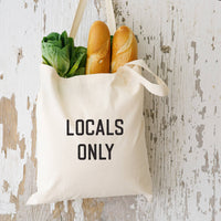 Locals Only Beach Bag - Basic Flat Tote Bag