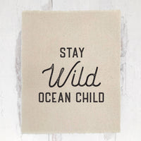 Canvas Beach Print Stay Wild