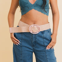 Coastal Raffia Belt