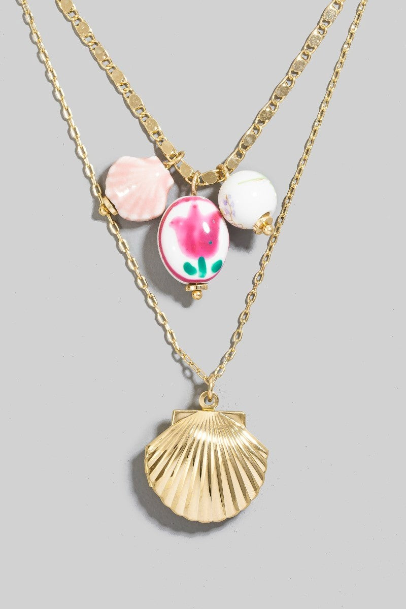 Clam Locket Necklace