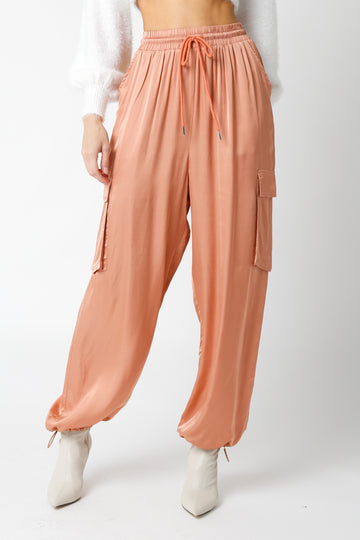 Peach Parachute Pants